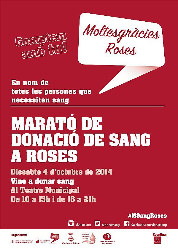 MARATÓN DE DONACIÓN DE SANGRE A ROSES