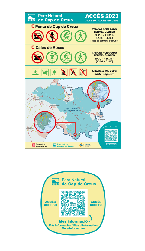 Restriccions d'accés al Parc Natural del Cap de Creus 2023. 09/06/2023