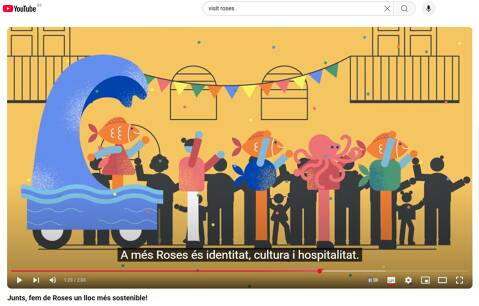 Roses inicia una campaña audiovisual para concienciar sobre la sostenibilidad turística