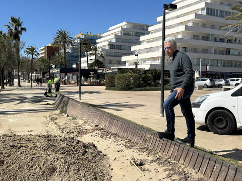 Treballs per al restabliment de les platges i passeig Marítim afectats pels temporals